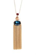 Women's St. John Collection Swarovski Crystal Tassel Necklace
