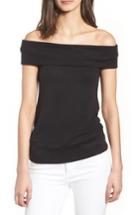 Women's Cupcakes And Cashmere Cathie Off The Shoulder Top - Black