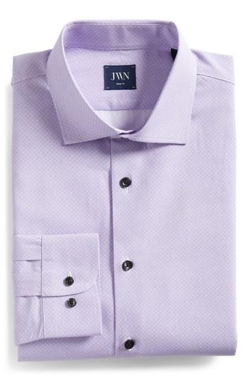 Men's John W. Nordstrom Trim Fit Geometric Dress Shirt