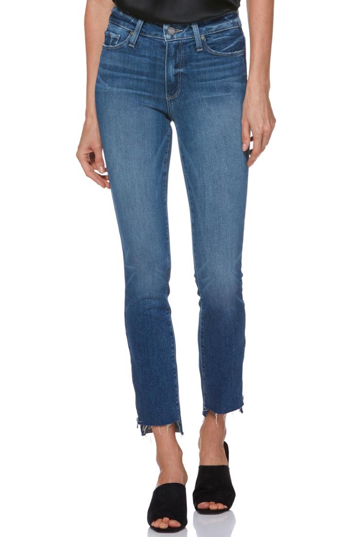 Women's Paige Transcend Vintage - Hoxton High Waist Ankle Straight Leg Jeans