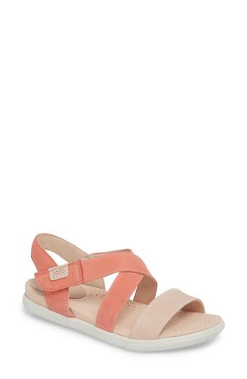 Women's Ecco Damara Cross-strap Sandal -5.5us / 36eu - Pink