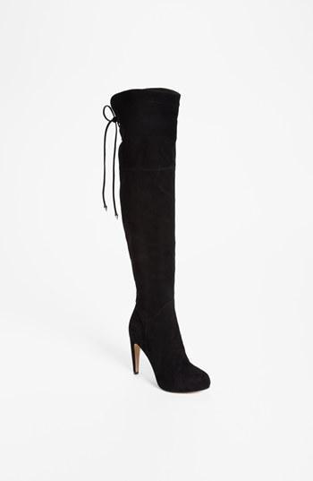 Sam Edelman 'kayla' Over The Knee Boot Womens Black Suede