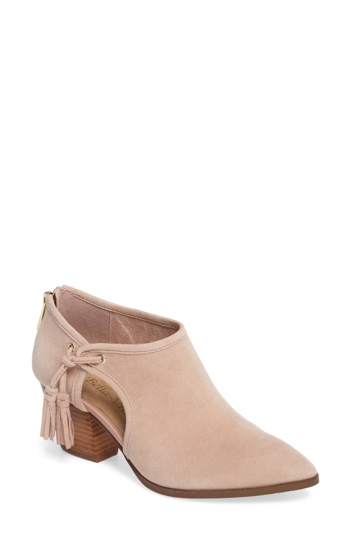 Women's Bella Vita Eli Cutout Bootie .5 Ww - Pink