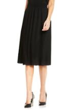 Women's Vince Camuto Pleat Midi Skirt - Black