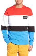 Men's Calvin Klein Jeans Colorblock Box Logo Sweatshirt - Red