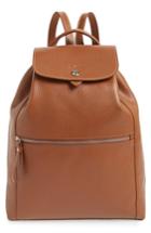 Longchamp Veau Leather Backpack - Brown