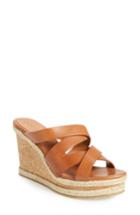 Women's Jimmy Choo 'prisma' Leather Wedge Sandal Us / 42eu - Brown