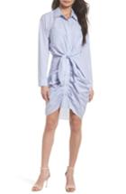 Women's Chelsea28 Ruched Tie Waist Shirtdress - Blue