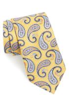 Men's Nordstrom Men's Shop Paisley Silk Tie, Size - Yellow