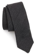 Men's Boss Solid Wool & Silk Tie, Size - Grey