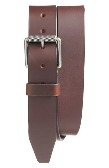 Men's 1901 Roller Buckle Leather Belt - Cognac