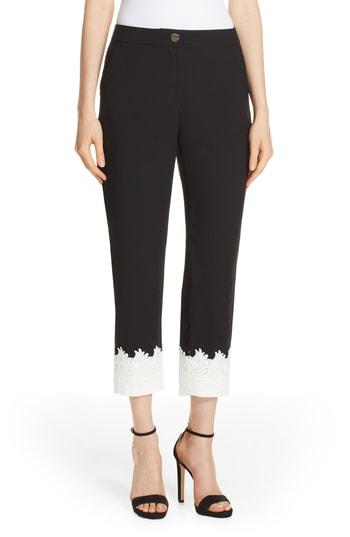 Women's Ted Baker London Fancisa Tapered Lace Cuff Pants - Black