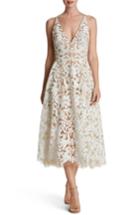 Women's Dress The Population Blair Embellished Fit & Flare Dress - White