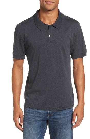 Men's James Perse Clean Cotton & Cashmere Polo (xs) - Blue