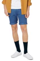 Men's Topman Stretch Skinny Chino Shorts - Blue