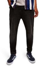 Men's Topshop Jogger Skinny Jeans L - Black