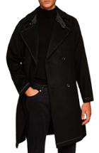 Men's Topman Contrast Stitch Jacket - Black