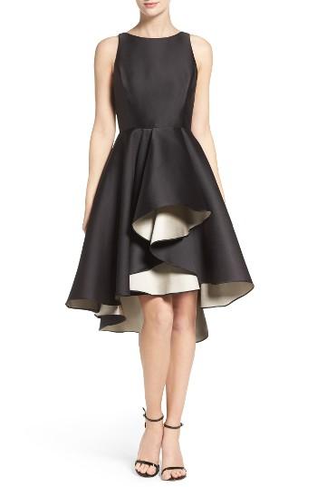 Women's Halston Heritage High/low Fit & Flare Dress