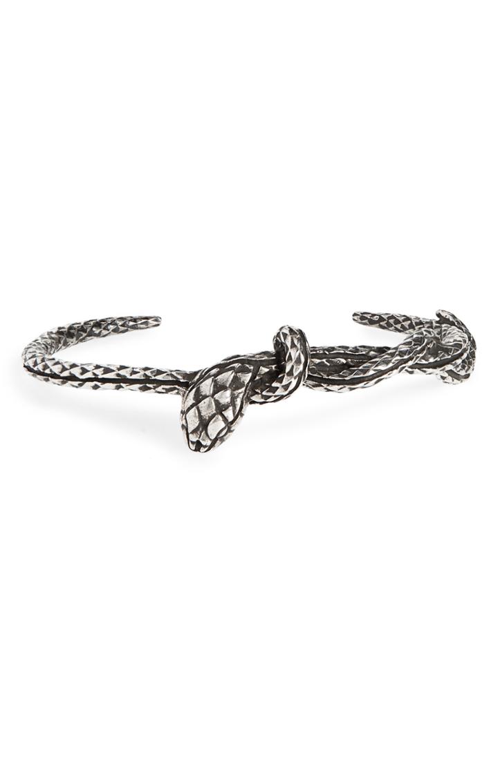 Men's Eleventy Snake Cuff