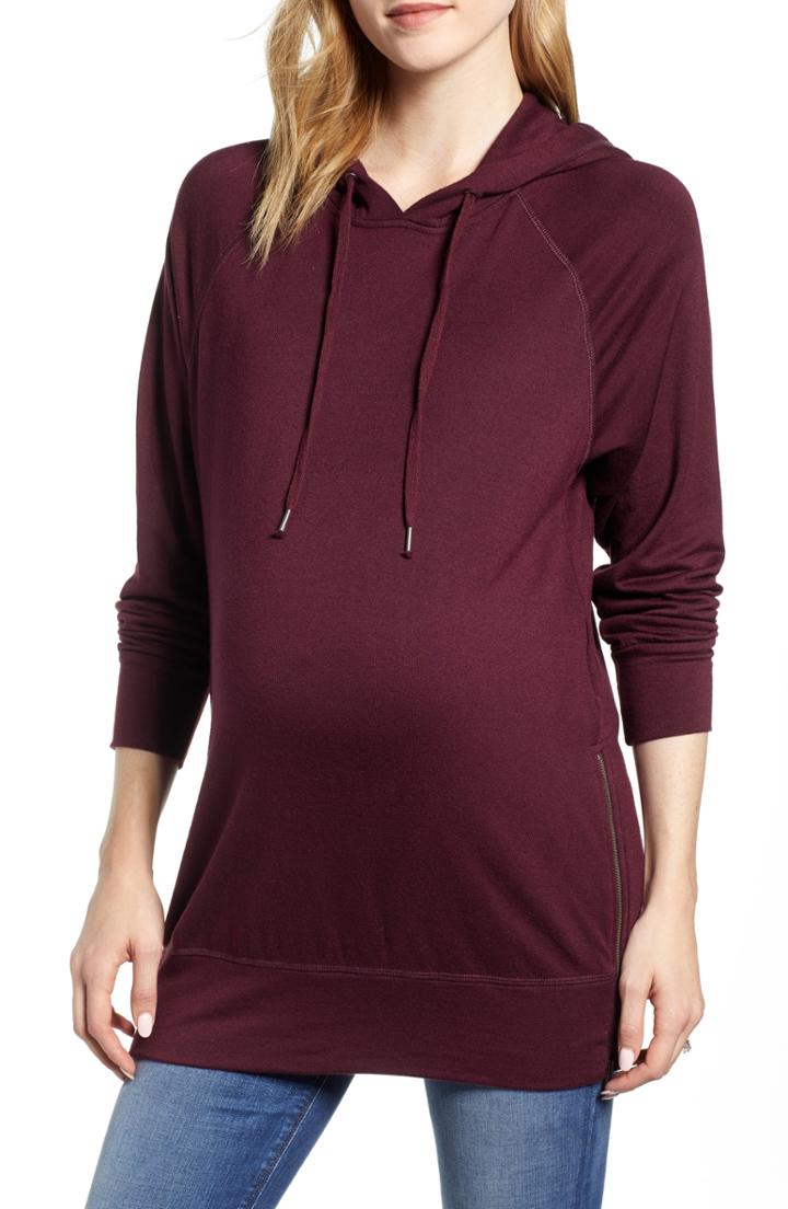 Women's Splendid Supersoft Maternity Sweatshirt - Grey
