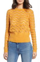 Women's Hinge Easy Stripe Pullover, Size - Orange