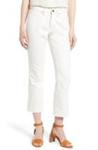 Women's Sezane 1970 The Flared Crop Jeans - White