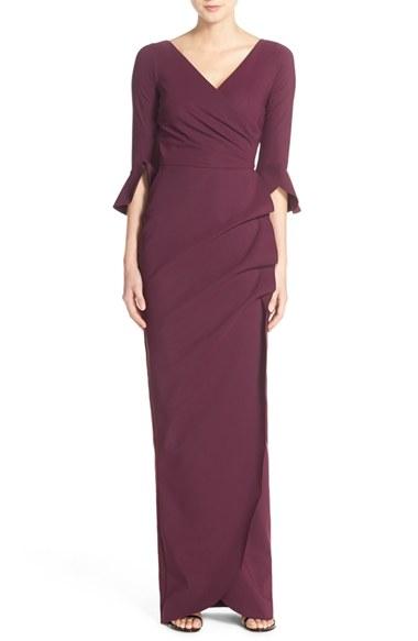 Women's Chiara Boni La Robe 'zalfa' Jersey Faux Wrap Gown
