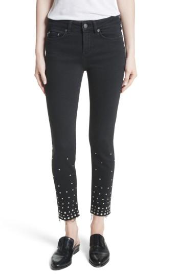 Women's The Kooples Studded Crop Skinny Jeans