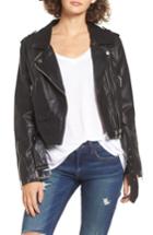 Women's Blanknyc Faux Leather Crop Moto Jacket - Black