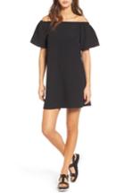 Women's Bp. Off The Shoulder Shift Dress, Size - Black