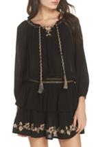 Women's Surf Gypsy Embroidered Cover-up Dress - Black