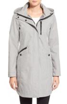 Women's Kristen Blake Crossdye Hooded Soft Shell Jacket (regular & ), Size Medium - Grey