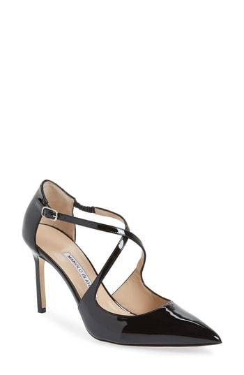 Women's Manolo Blahnik Umice Pointy Toe Pump Us / 35eu - Black