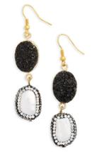 Women's Panacea Drusy & Freshwater Pearl Drop Earrings