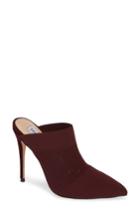Women's Steve Madden Drastic Mule .5 M - Burgundy