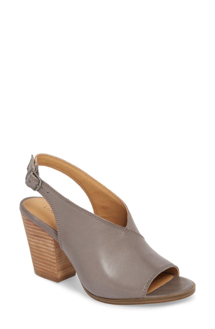 Women's Lucky Brand Ovrandie Sandal .5 M - Grey