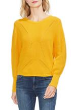 Women's Vince Camuto Lace-up Back Sweater - Yellow