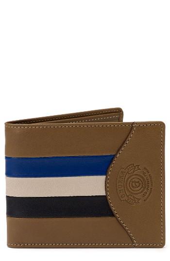 Men's Ghurka Leather Wallet - Beige