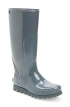 Women's Sorel Joan Glossy Rain Boot, Size 5.5 M - Grey