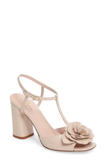 Women's Kate Spade New York Charlton Flower Sandal .5 M - Beige