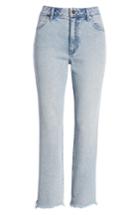 Women's Wrangler Acid Wash High Waist Crop Jeans - Blue