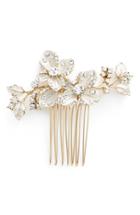 Wedding Belles New York Crystal Floral Hair Comb, Size - Metallic