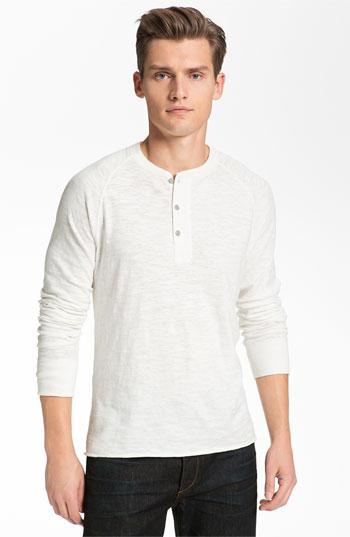 Rag & Bone Raglan Henley White