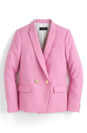 Women's J.crew Dover Italian Wool Blazer - Pink