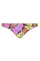 Women's Topshop Tropical Bikini Bottoms Us (fits Like 2-4) - Green