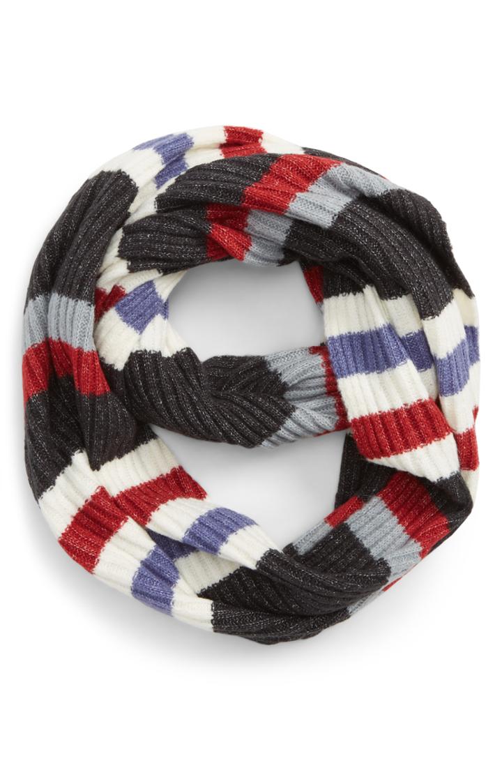Women's Bp. Multi Stripe Rib Scarf, Size - Ivory