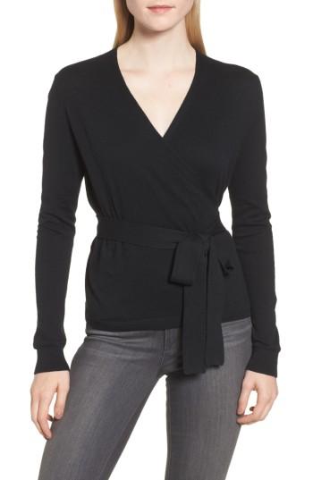 Women's Chelsea28 Ballet Wrap Sweater - Black