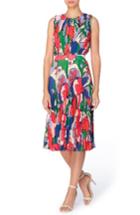 Women's Cateherine Catherine Malandrino Desree Pleat Midi Dress