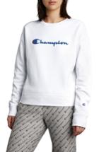 Women's Champion Sublimated Logo Sweatshirt - White