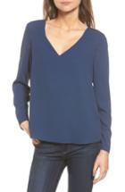 Women's Cooper & Ella Freja Long Sleeve Blouse, Size - Blue